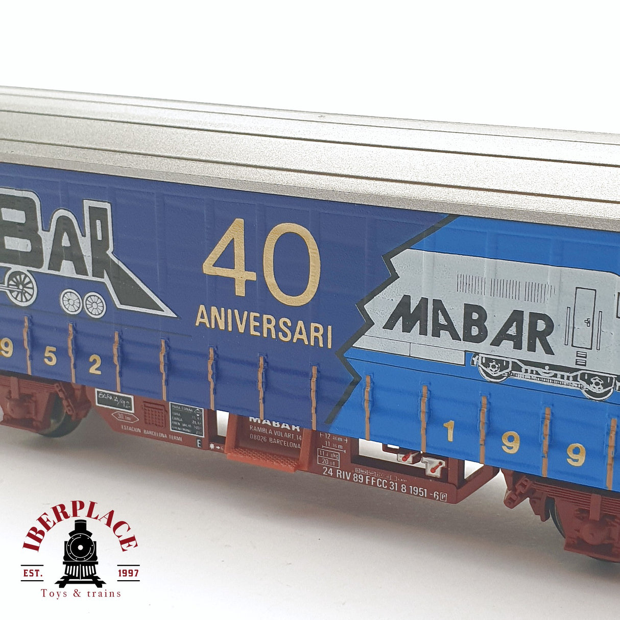 🆕 Electrotren - DC Vagón conmemorativo Mabar 40 aniversario 300 de 500 unidades H0 escala 1:87