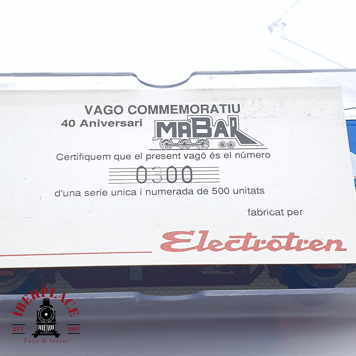 🆕 Electrotren - DC Vagón conmemorativo Mabar 40 aniversario 300 de 500 unidades H0 escala 1:87