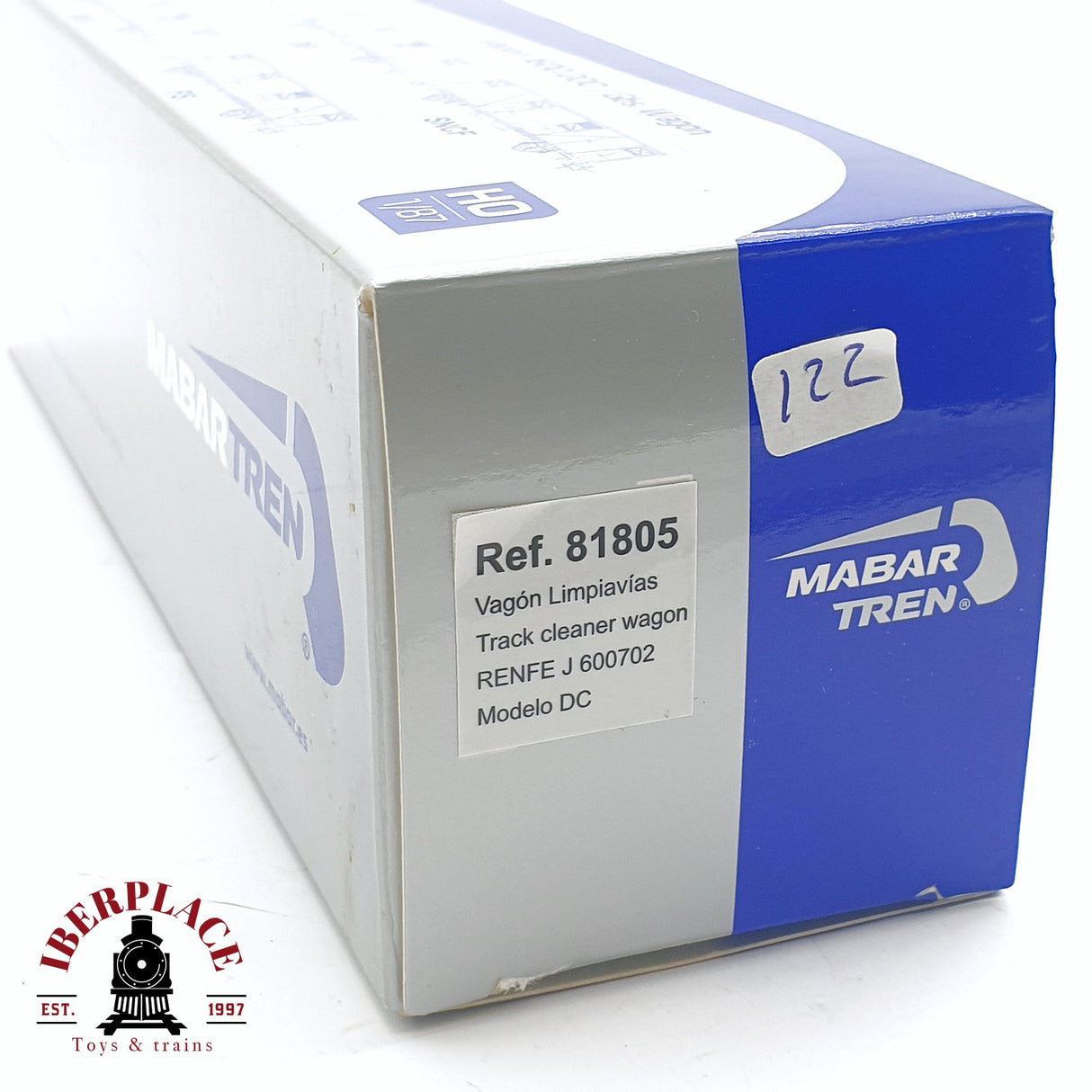 🆕 Mabar 81805 - Vagón limpiavías Aspirador + Pulidor + Esponja RENFE DC H0 escala 1:87