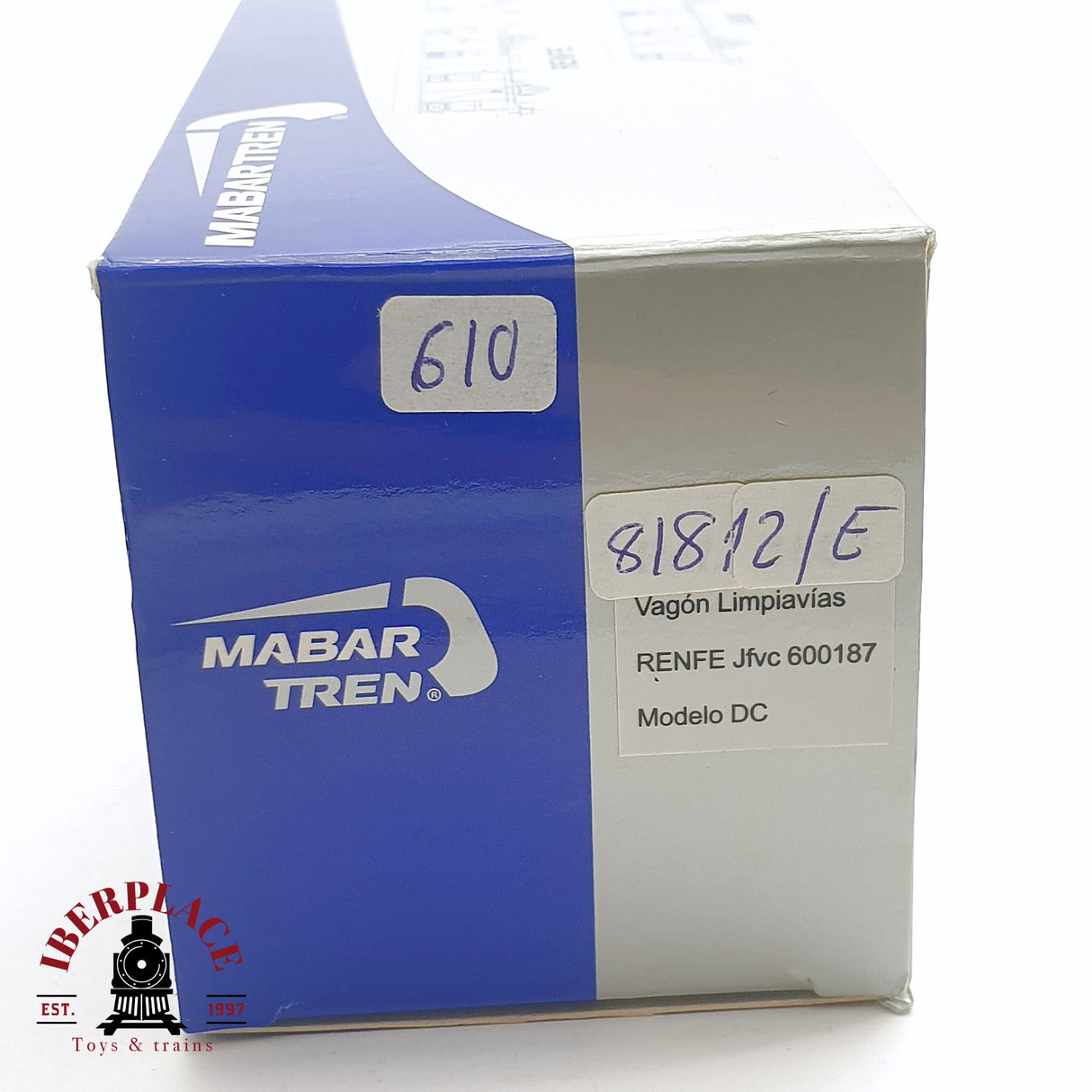 🆕 Mabar - 81800 Vagón limpiavías RENFE 600187 analógico DC Nuevo con caja H0 escala 1:87