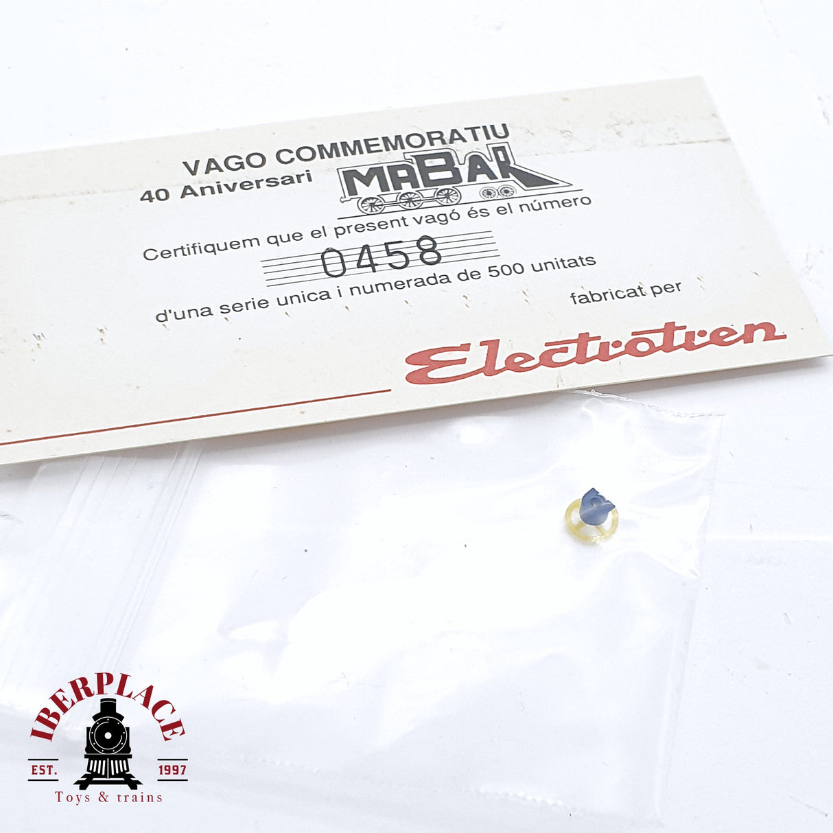 🆕 💡 Electrotren - DC Vagón conmemorativo Mabar 40 aniversario 458 de 500 unidades H0 escala 1:87
