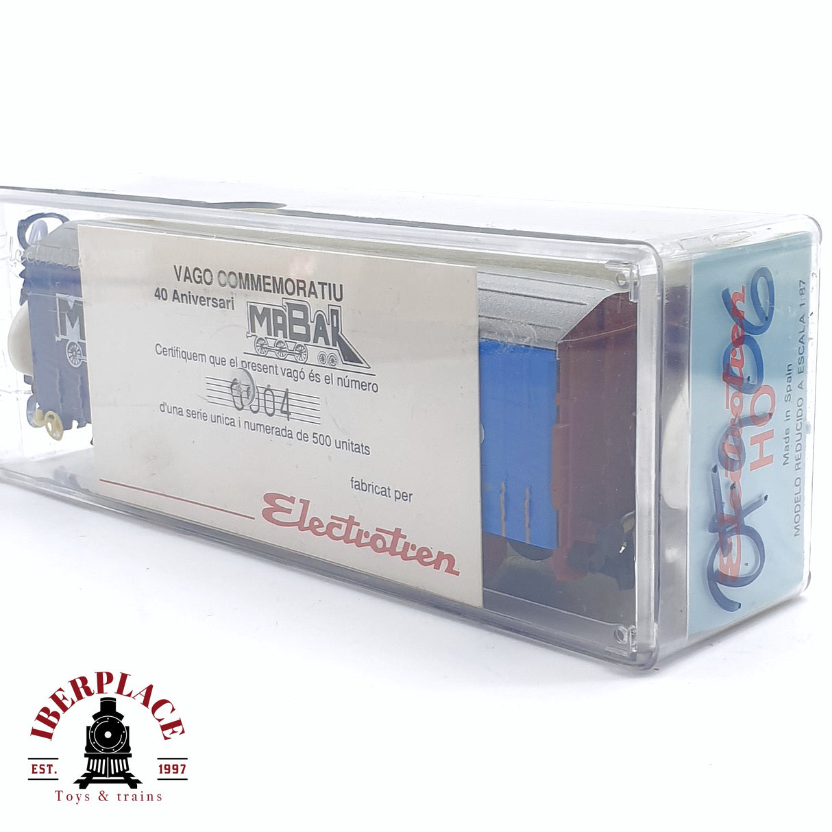 🆕 💡 Electrotren - DC Vagón conmemorativo Mabar 40 aniversario 004 de 500 unidades H0 escala 1:87