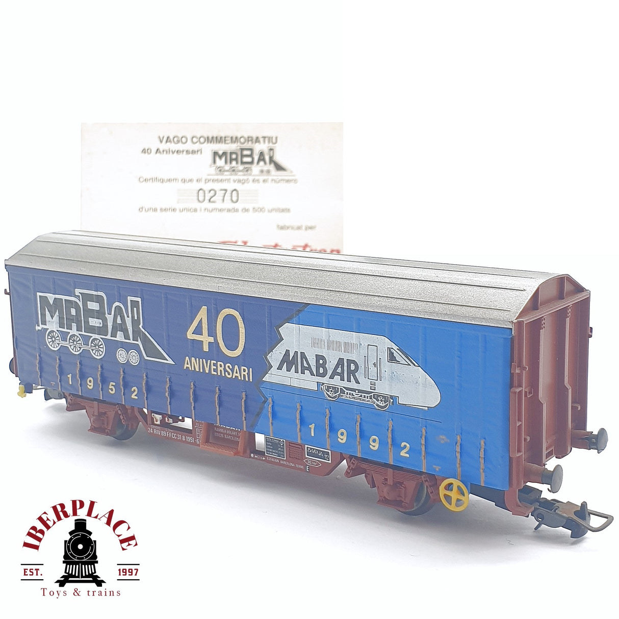 🆕 💡Electrotren - DC Vagón conmemorativo Mabar 40 aniversario 270 de 500 unidades H0 escala 1:87