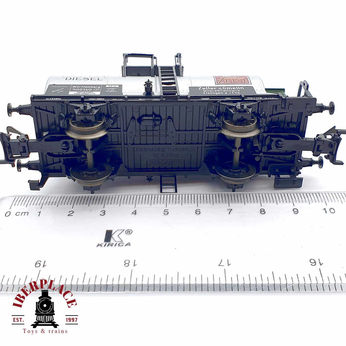 ♻️ 2da mano - Märklin Museum 1992 vagón especial Gas-oel Diesel Mercedes Benz H0 escala 1:87