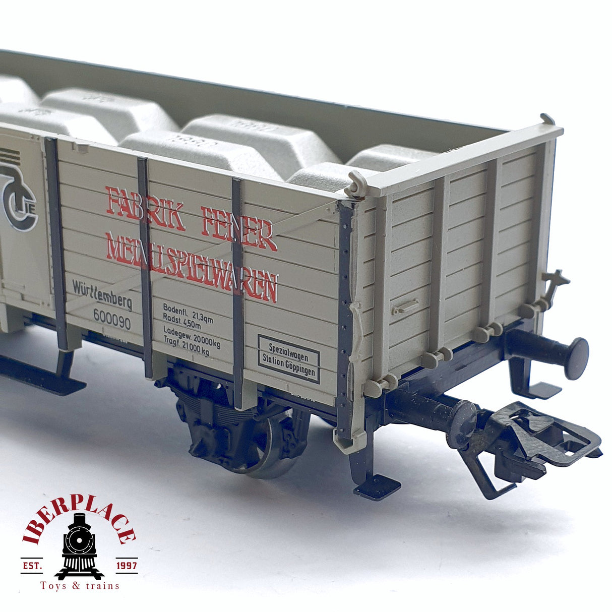 ♻️ 2da mano - Märklin Museum 1990 vagón Fabrik Feiner Metallspielwaren H0 escala 1:87