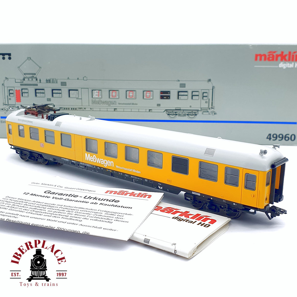 ♻️ 2da mano - Märklin 49960 Locomotora eléctrica Messwagen versuchsanstalt minden DB H0 escala 1:87