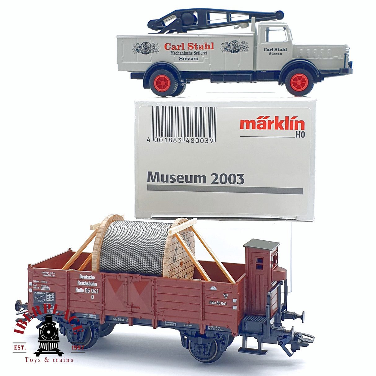 ♻️ 2da mano - Märklin Museum 2003 vagón mercancias carl stahl süssen DR H0 escala 1:87