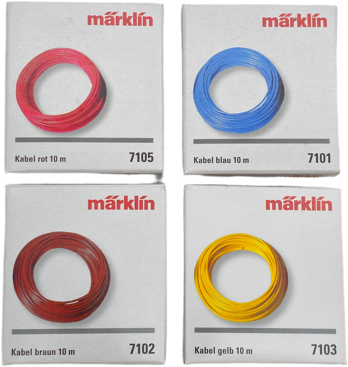 Pack de 4 Cables Märklin 10m con Póster de Colección – Ideal para Maquetas H0 y Z