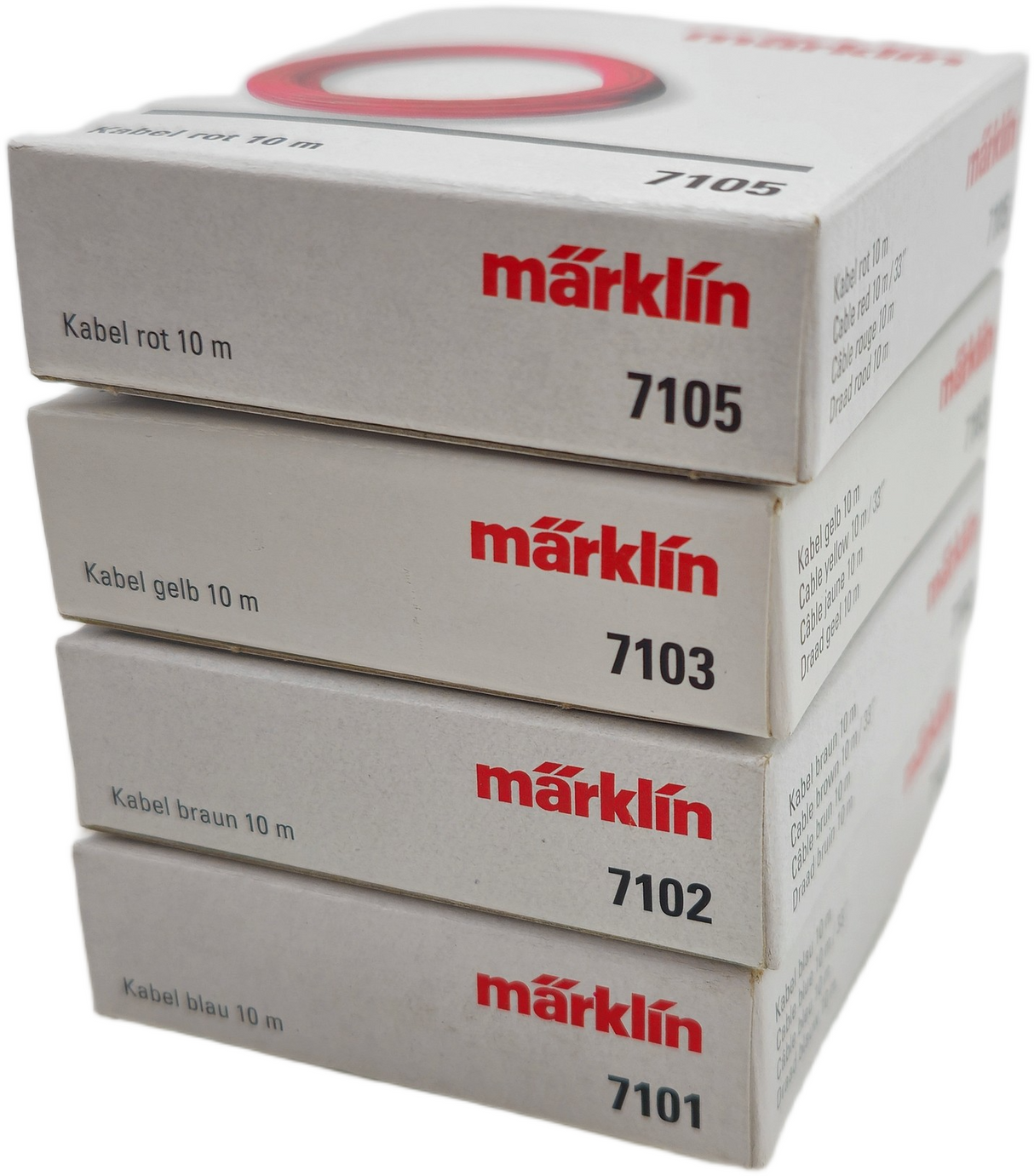 Pack de 4 Cables Märklin 10m con Póster de Colección – Ideal para Maquetas H0 y Z