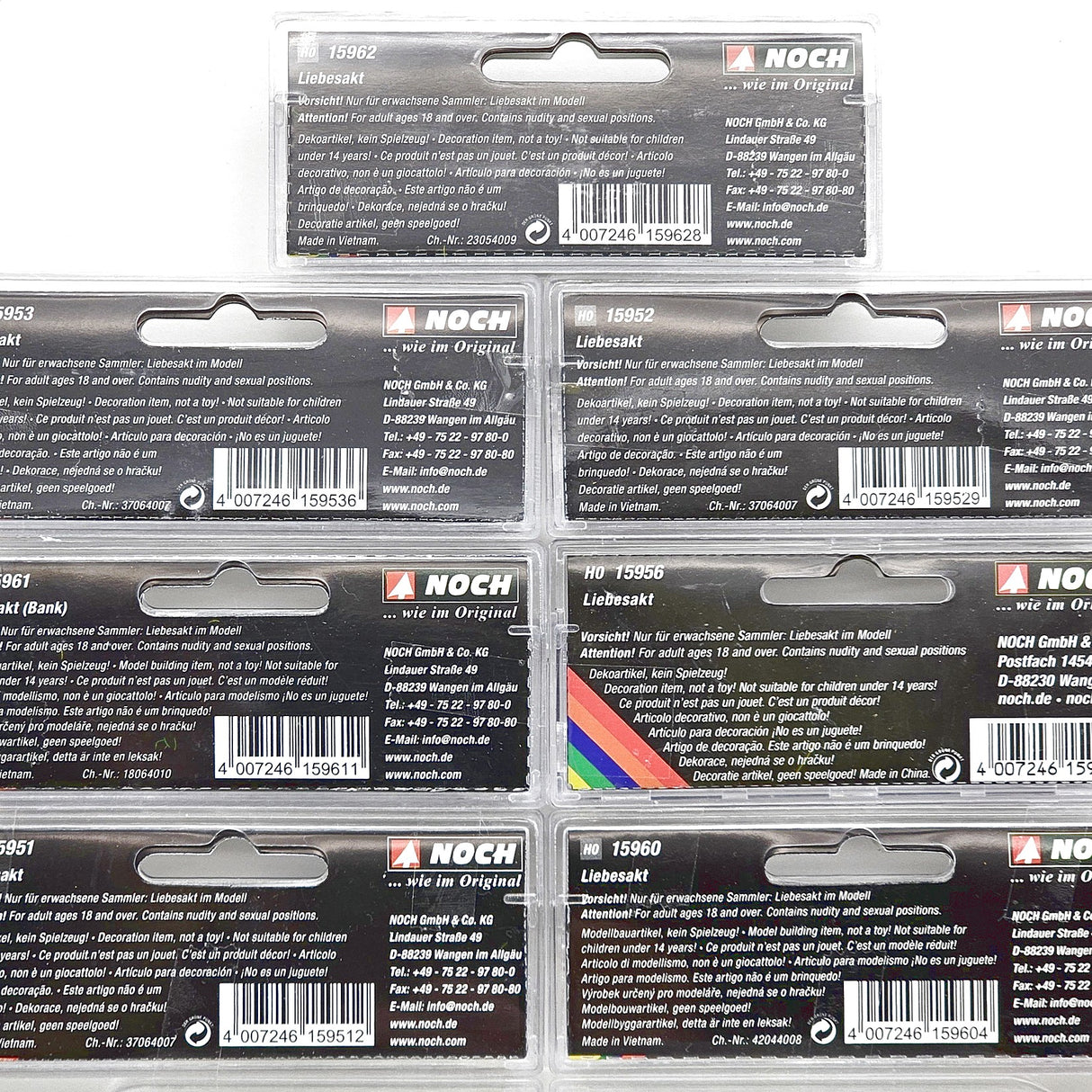 Set de Figuras en Miniatura – 7 Piezas H0 (1:87) – Modelismo de Alta Calidad