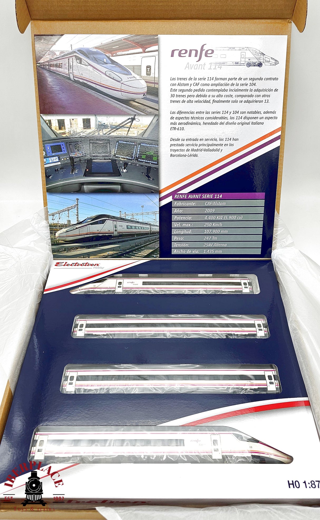 1:87 Electrotren E10200 tren S-114 RENFE escala H0 00 analogica