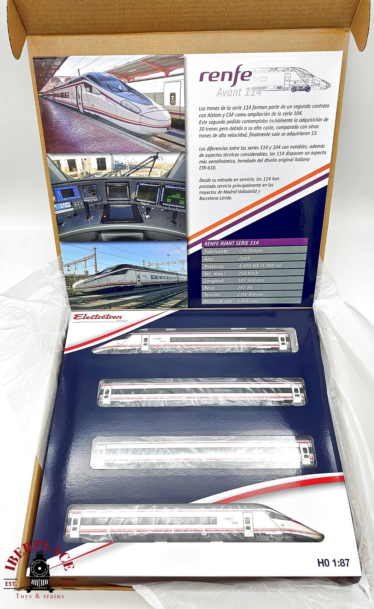 1:87 Electrotren E10200 tren S-114 RENFE escala H0 00 analogica