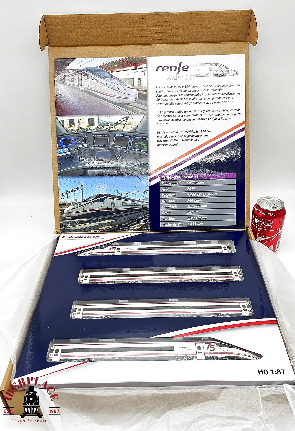 1:87 Electrotren E102001D DCC Digital tren S-114 RENFE Avant escala H0 00