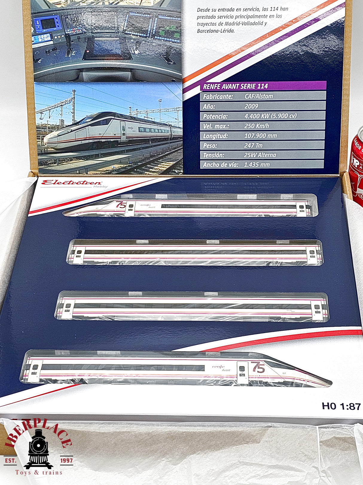 1:87 Electrotren E102001D DCC Digital tren S-114 RENFE Avant escala H0 00