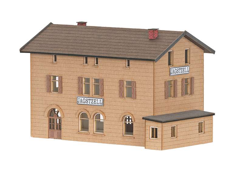 Märklin 89708 – estación Jagstzell en kit, escala Z. Imagen del fabricante.