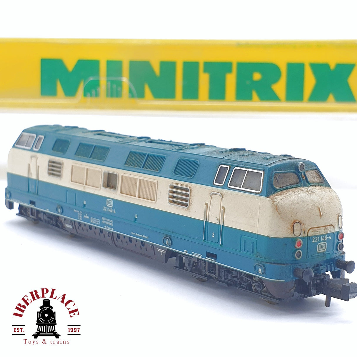 ♻️ 2 mano - Minitrix 12079 Locomotora BR 221 DB N escala 1:160 TEN03