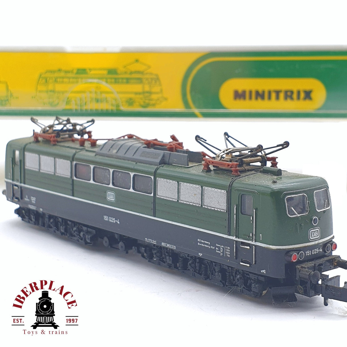 ♻️ 2 mano - Minitrix 51 2056 00 Locomotora BR 151 DB N escala 1:160 TEN03