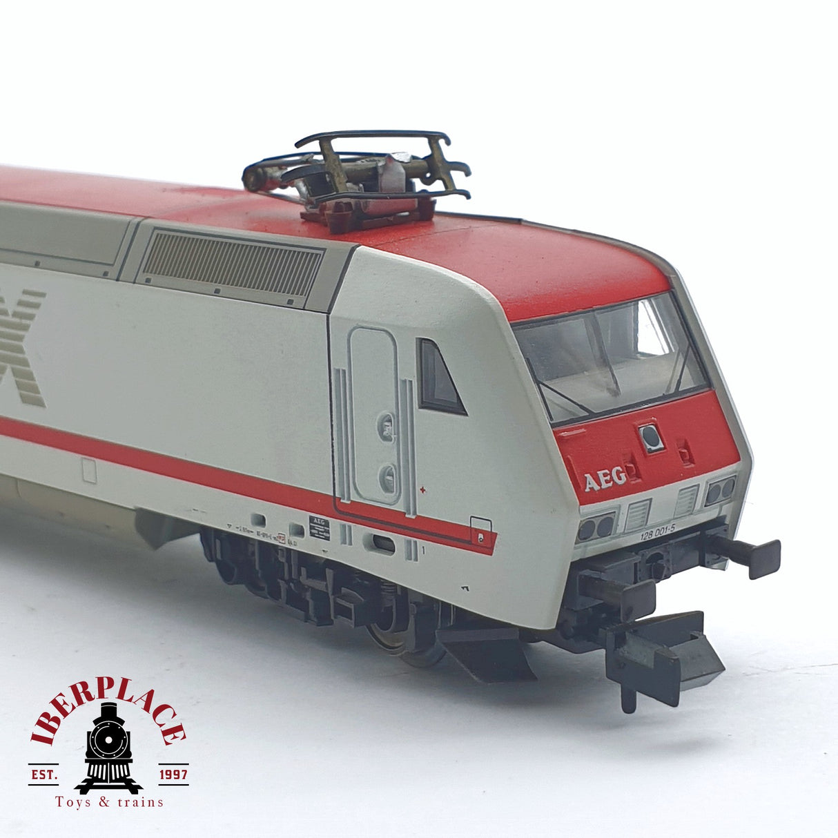 ♻️ 2 mano - Minitrix 12640 Locomotora AEG 128 001-5 N escala 1:160 TEN03