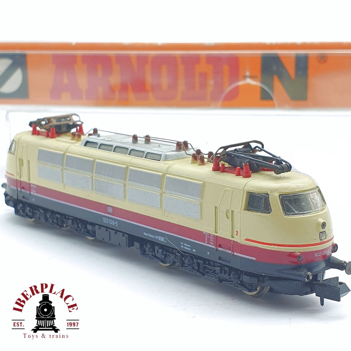 ♻️ 2 mano - Arnold 2350 Locomotora BR 103 DB N escala 1:160 TEN03