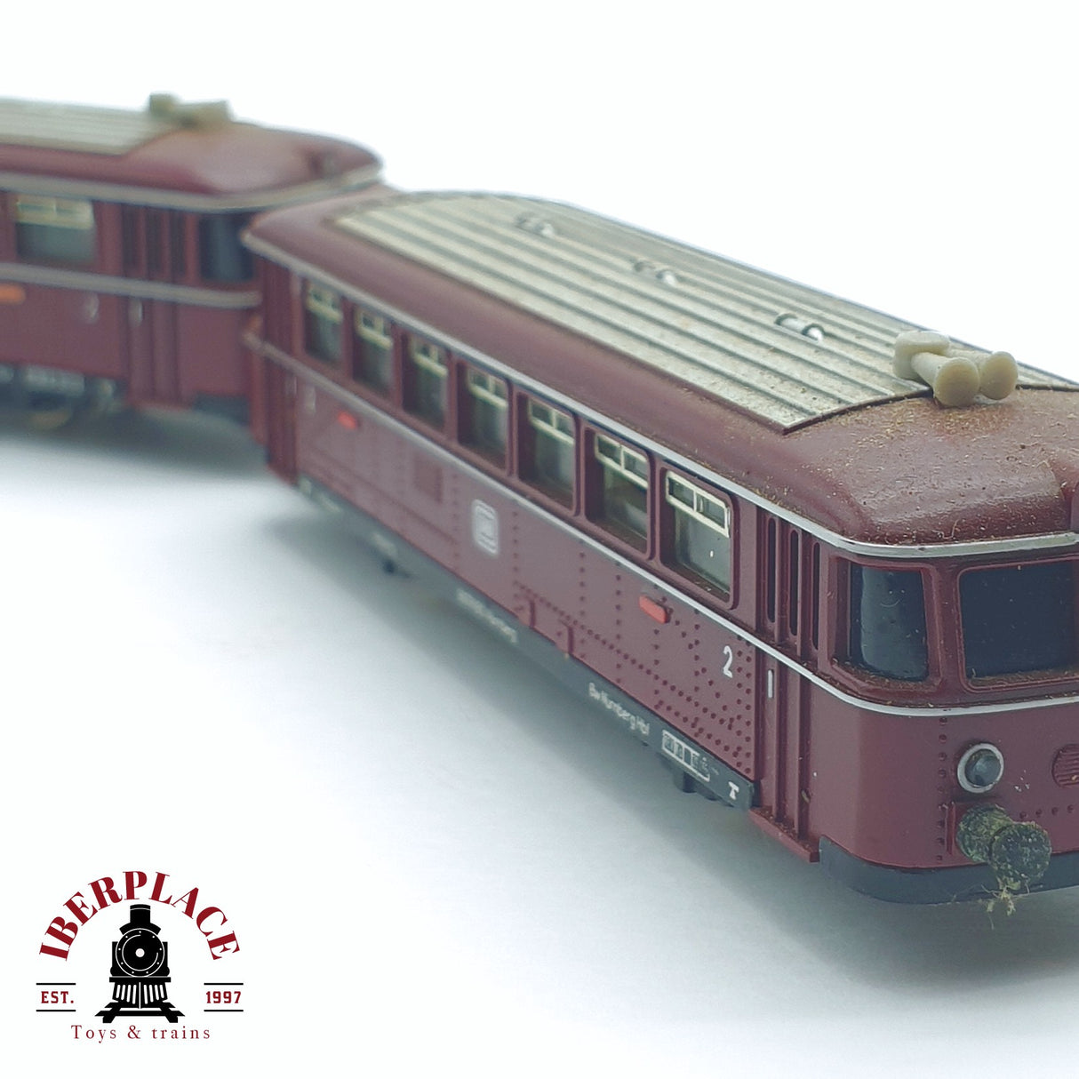 ♻️ 2 mano - Minitrix 51 2980 00 Ferrobus con remolque DB N escala 1:160 TEN03