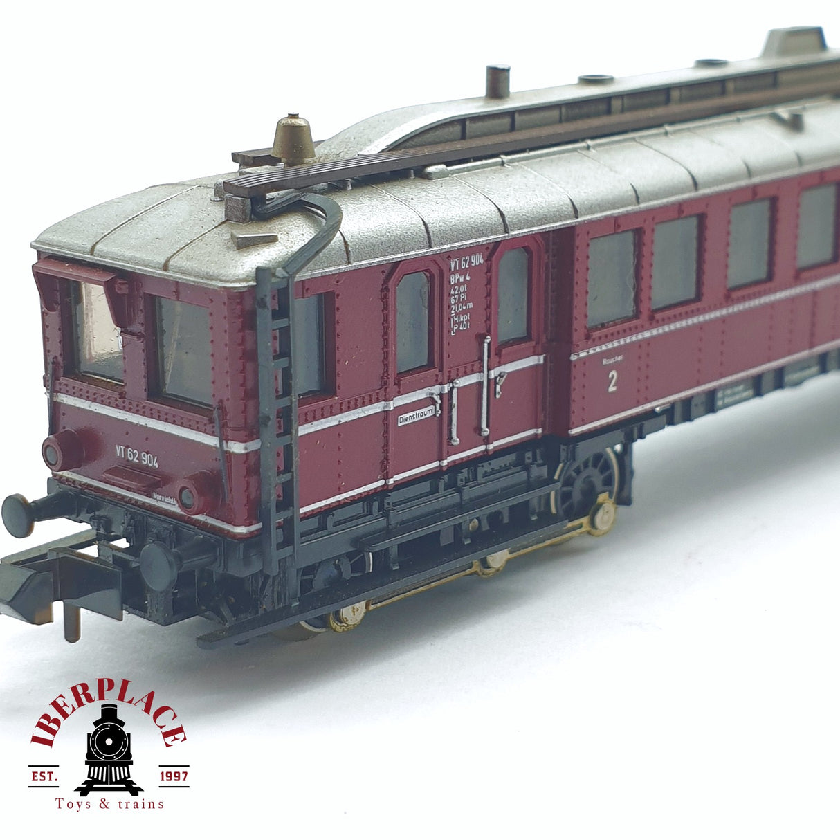 ♻️ 2 mano - Minitrix 51 2096 00 Locomotora DB 62 904 N escala 1:160 TEN03