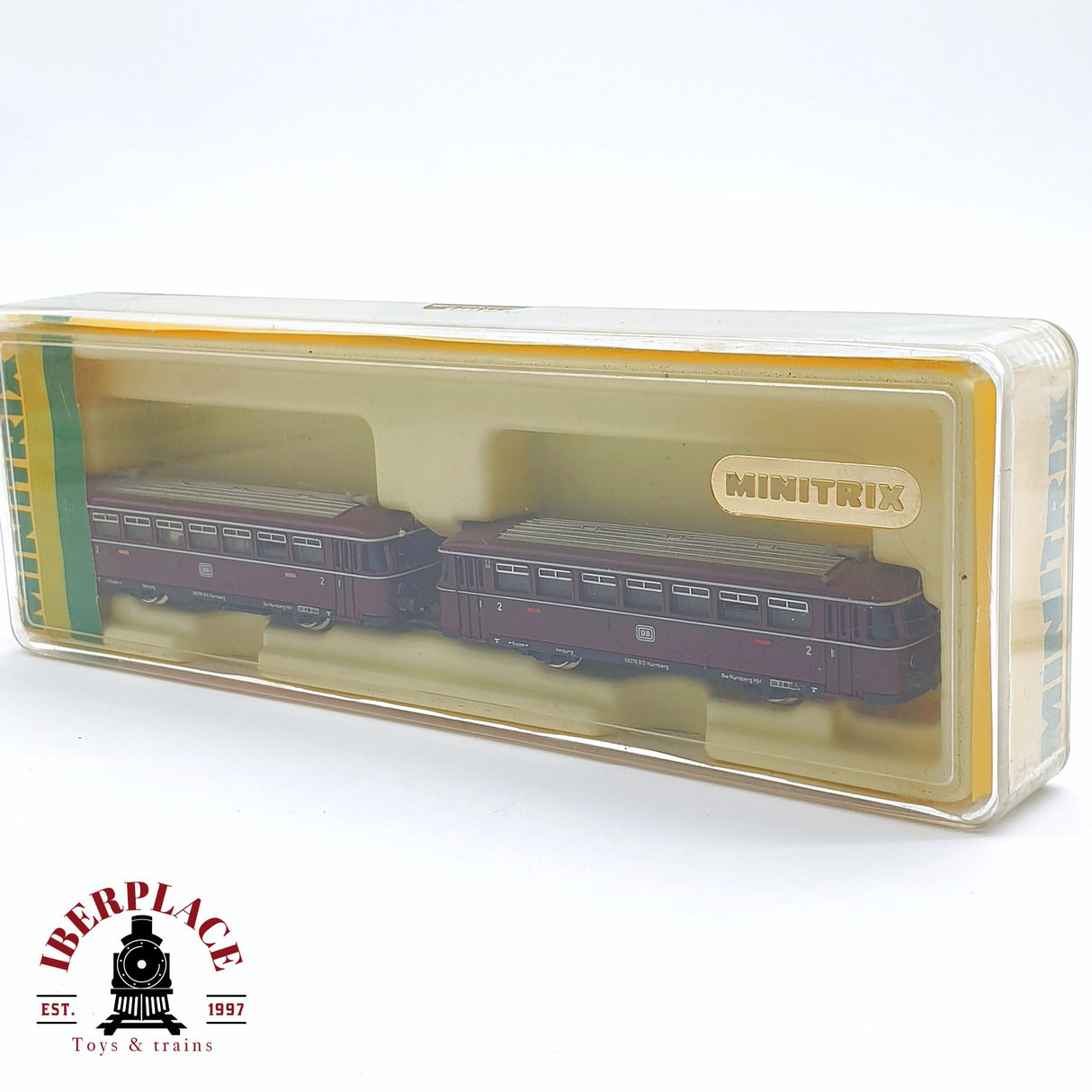 ♻️ 2 mano - Minitrix 51 2980 00 Ferrobus con remolque DB N escala 1:160 TEN03