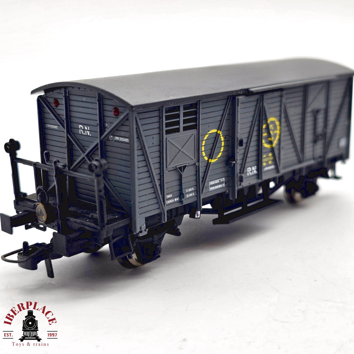 ♻️ 2da mano - Ktrain vagón cerrado RENFE RN 305485 H0 escala 1:87 A15