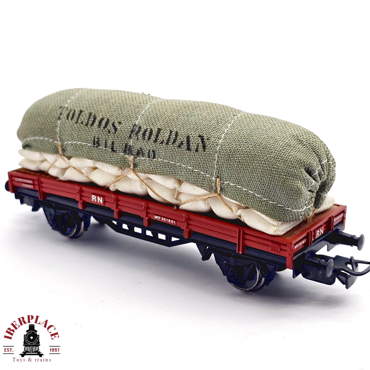 ♻️ 2da mano - Electrotren vagón toldos Roldan Bilbao RENFE H0 escala 1:87 A15