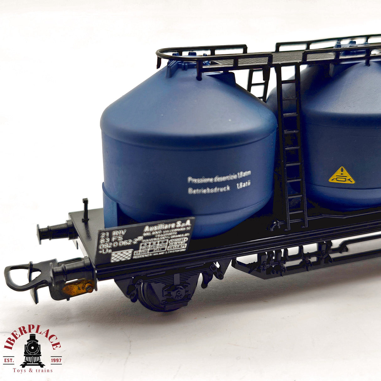 ♻️ 2da mano - DC Electrotren vagón silo ausiliare Milano FS H0 escala 1:87 A15