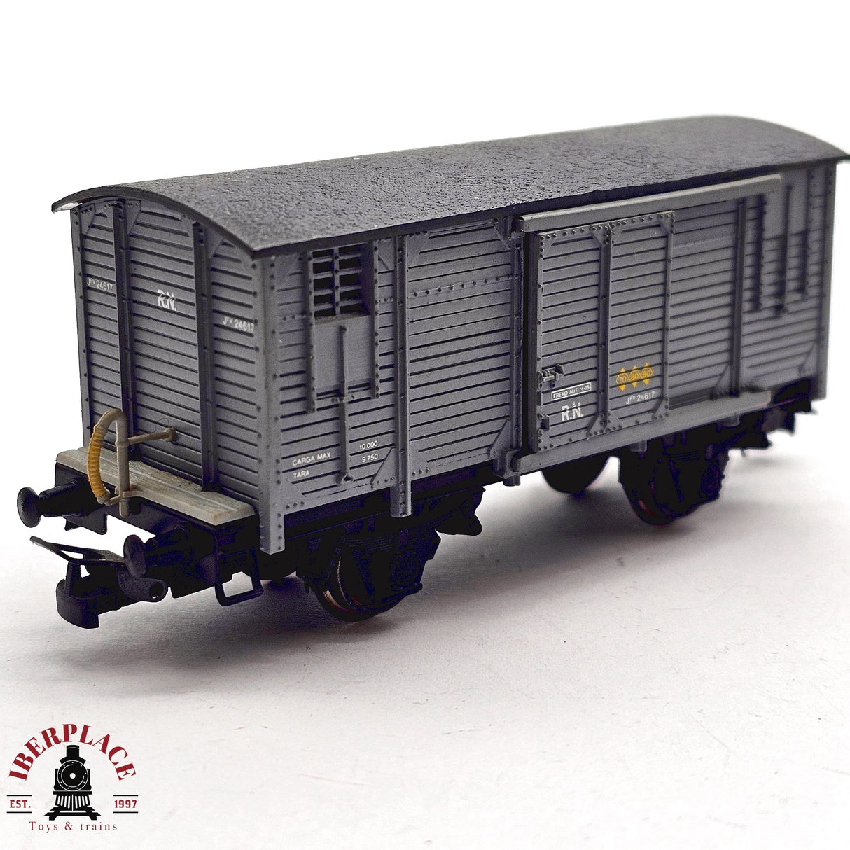 ♻️ 2da mano - DC Electrotren 1855 vagón cerrado con puerta corredera RENFE H0 escala 1:87 A15