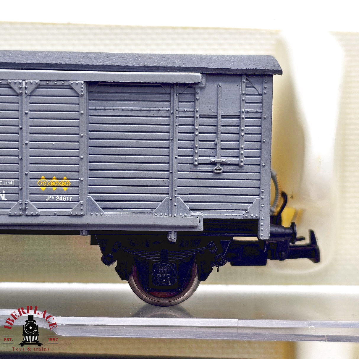 ♻️ 2da mano - DC Electrotren 2x 1860 vagones cerrados con puerta corredera RENFE H0 escala 1:87 A15