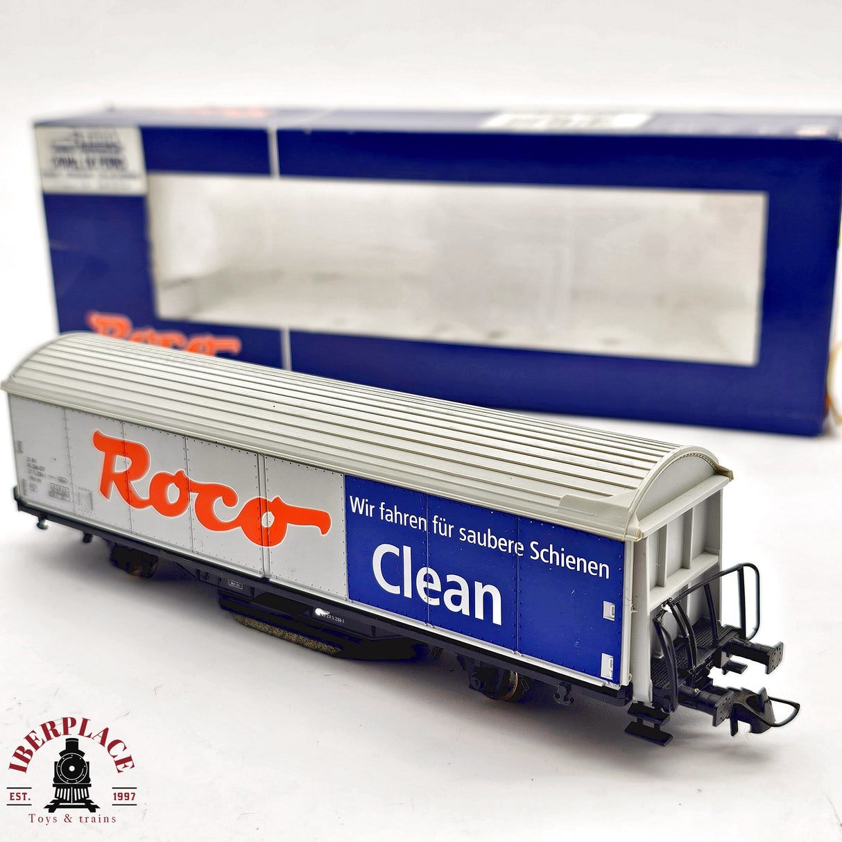 ♻️ 2da mano - DC Roco 46400 vagón limpia vías SBB CFF H0 escala 1:87 A15