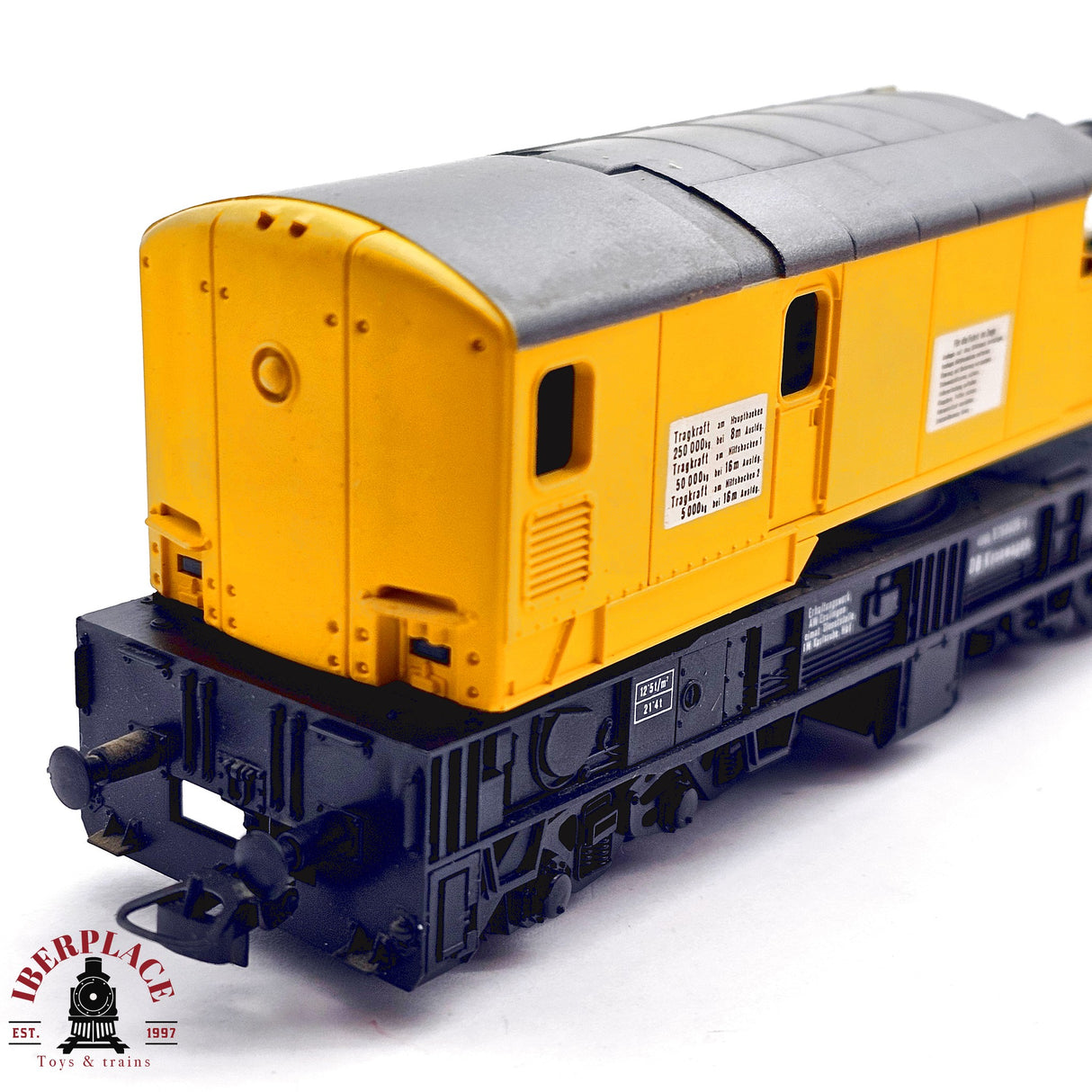 ♻️ 2da mano - DC Roco 46330 vagón mercancias vagón grúa H0 escala 1:87 A15