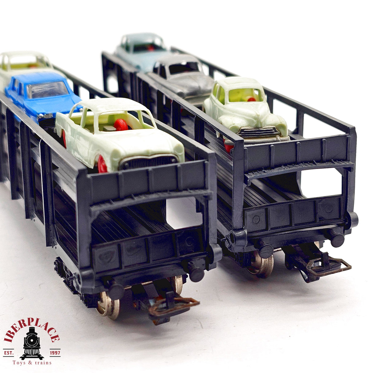♻️ 2da mano - DC 2x Jouef vagones transporte de coches SNCF H0 escala 1:87 A15