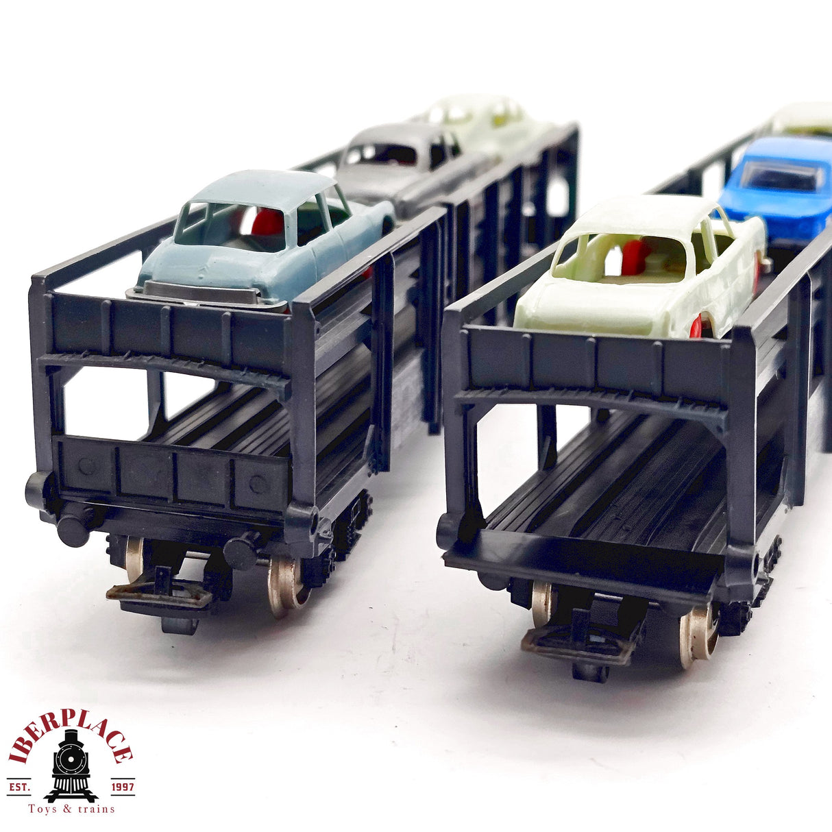 ♻️ 2da mano - DC 2x Jouef vagones transporte de coches SNCF H0 escala 1:87 A15