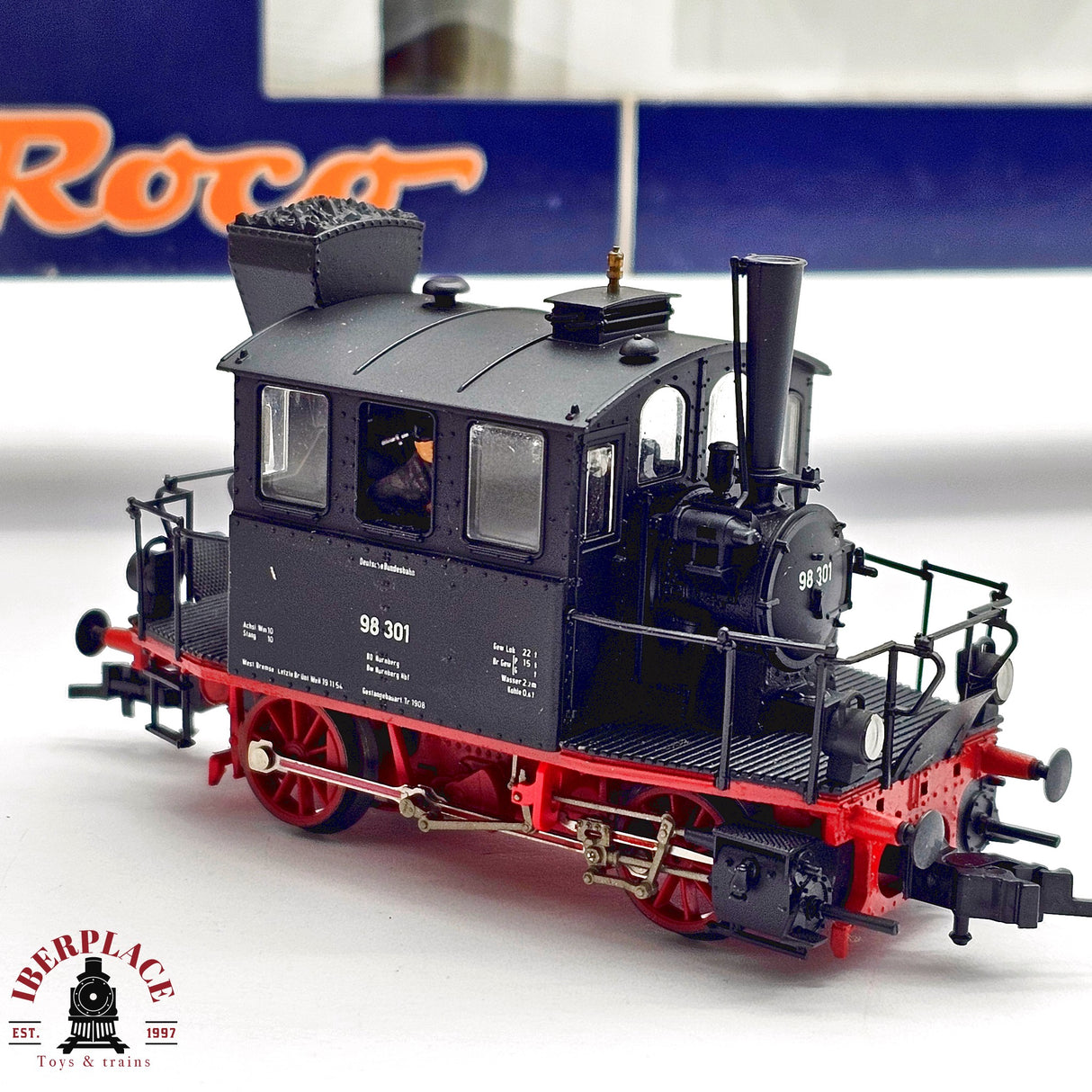 ♻️ 2da mano - DC Roco 63230 Locomotora BR 98 DB H0 escala 1:87 E13 2/2