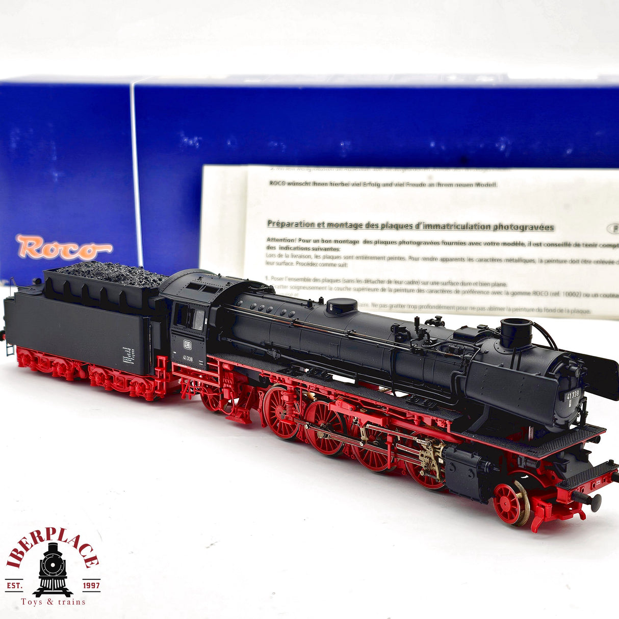 ♻️ 2da mano - DC Roco 62316 Locomotora BR 41 338 DB H0 escala 1:87 E13