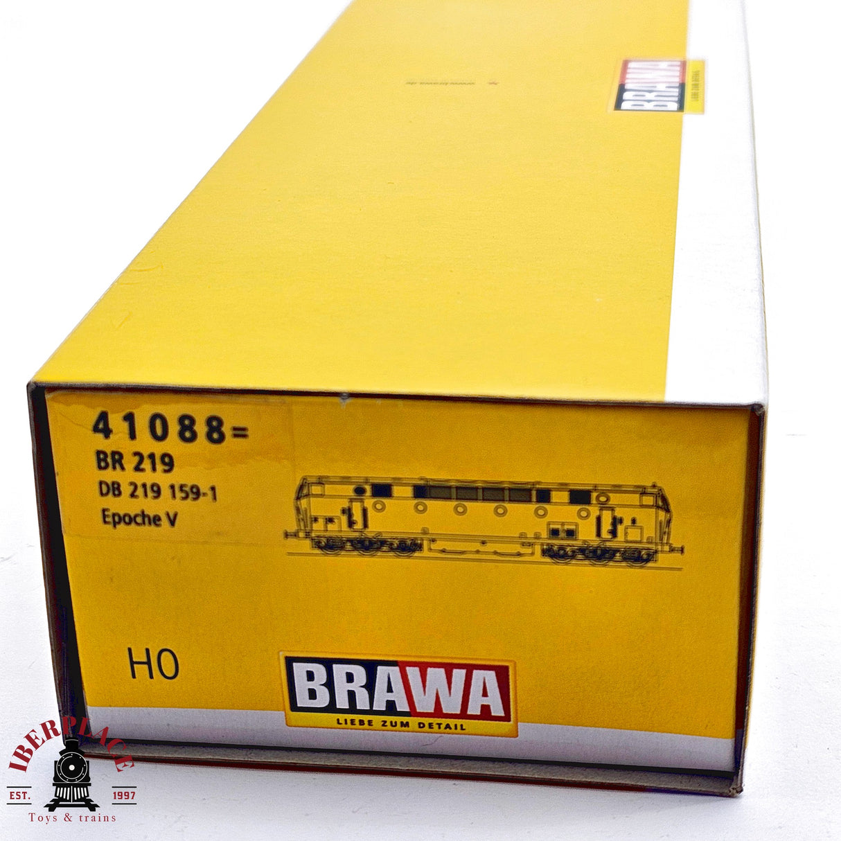 ♻️ 2da mano - DC BRAWA 41088 Locomotora BR 219 DB H0 escala 1:87 E13