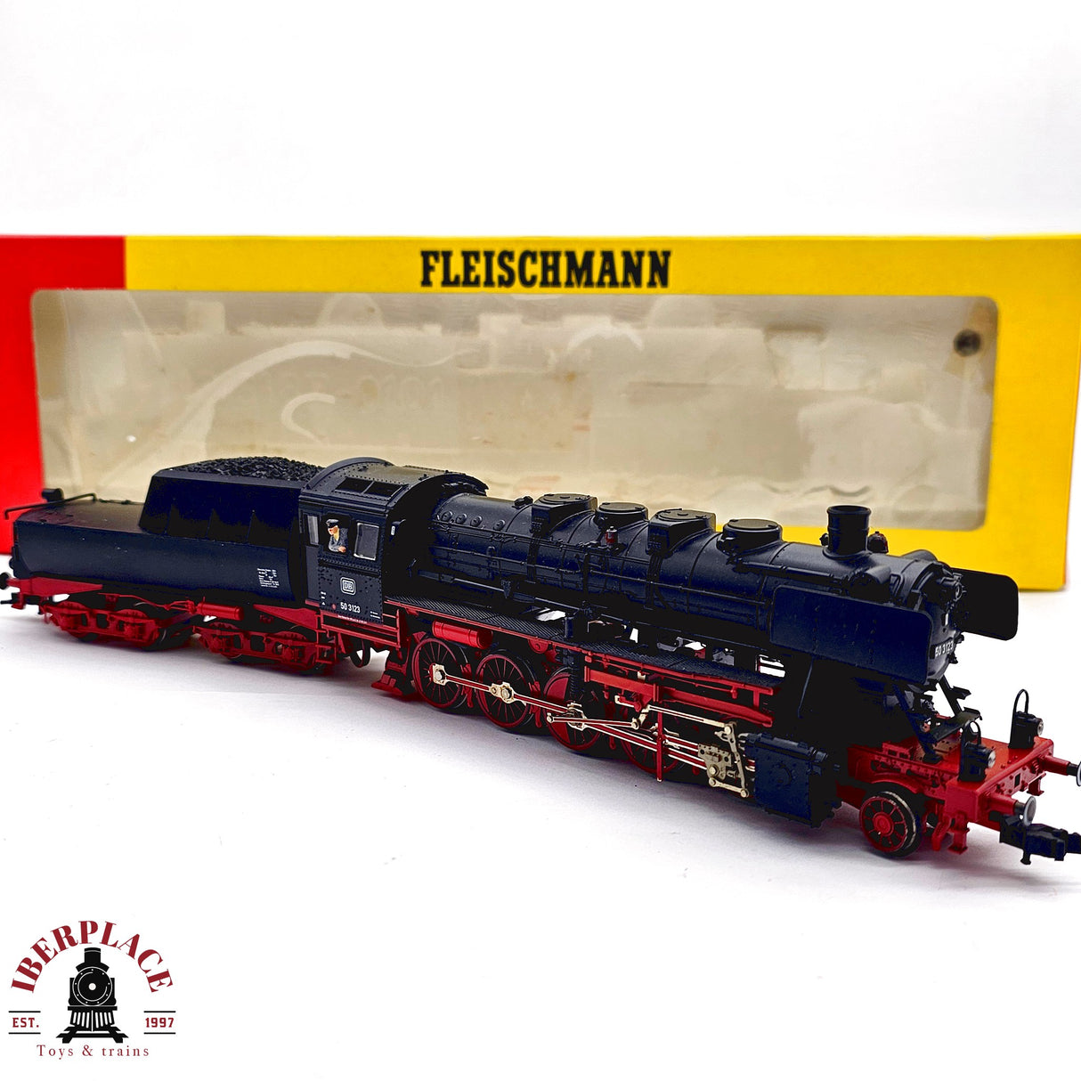 ♻️ 2da mano - DC Fleischmann 7176 Locomotora BR 50 DB H0 escala 1:87 E13