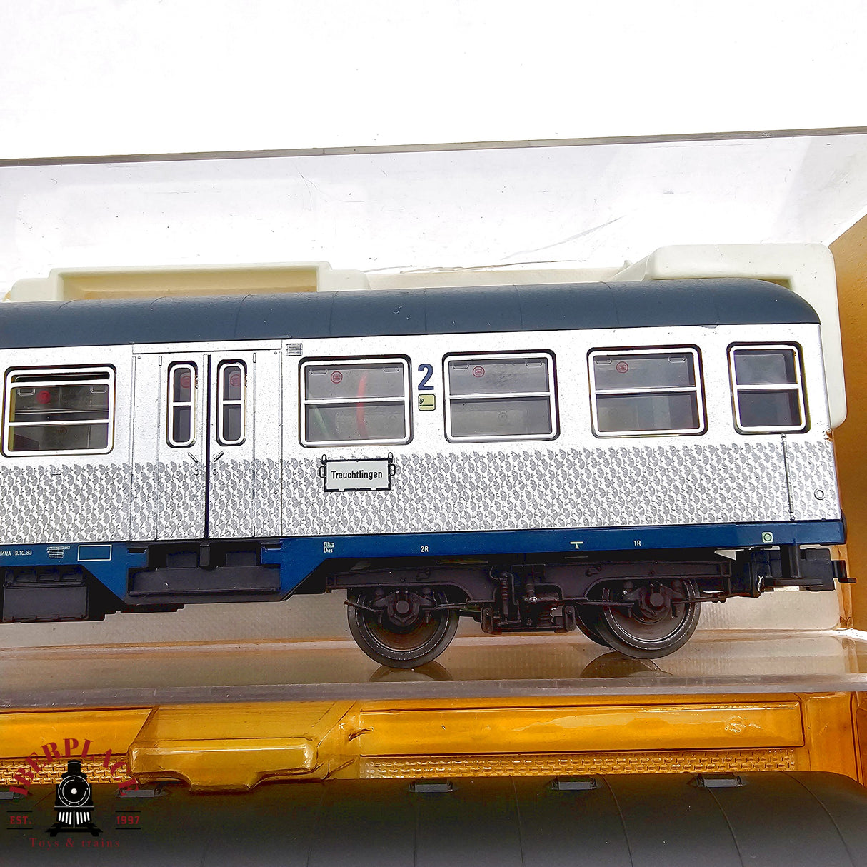 ♻️ 2da mano - DC Fleischmann 3x vagones pasajeros DB silver H0 escala 1:87 E13