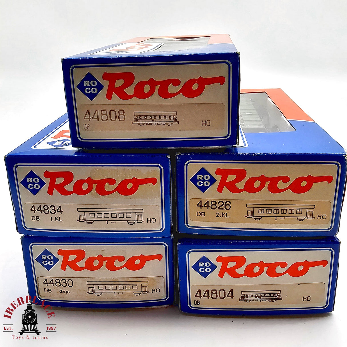 ♻️ 2da mano - DC 5x Roco vagones pasajeros DB clases 1-2 H0 escala 1:87 E13