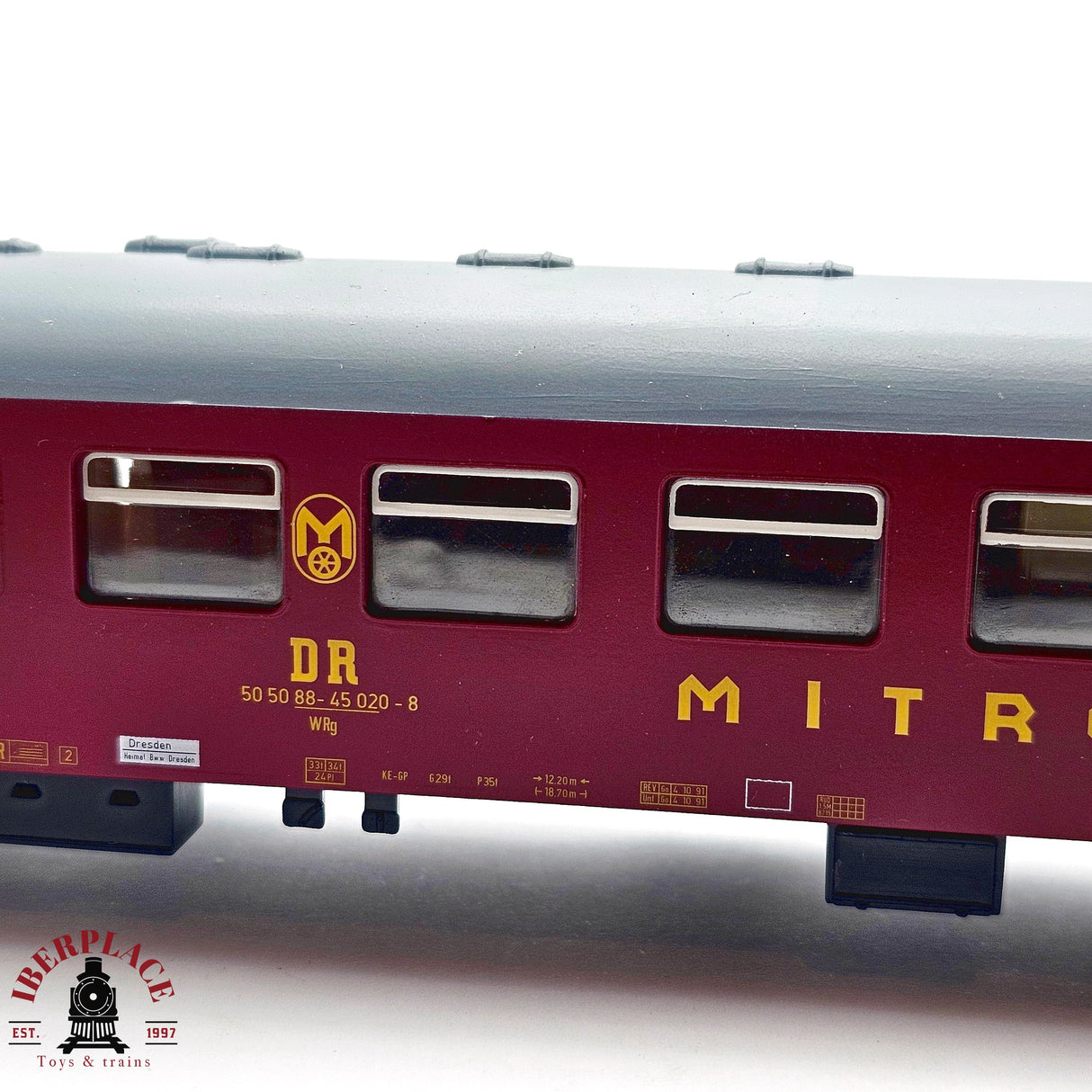 ♻️ 2da mano - DC Tilligh Bahn 74366 vagón restaurante DR Mitropa H0 escala 1:87 E13