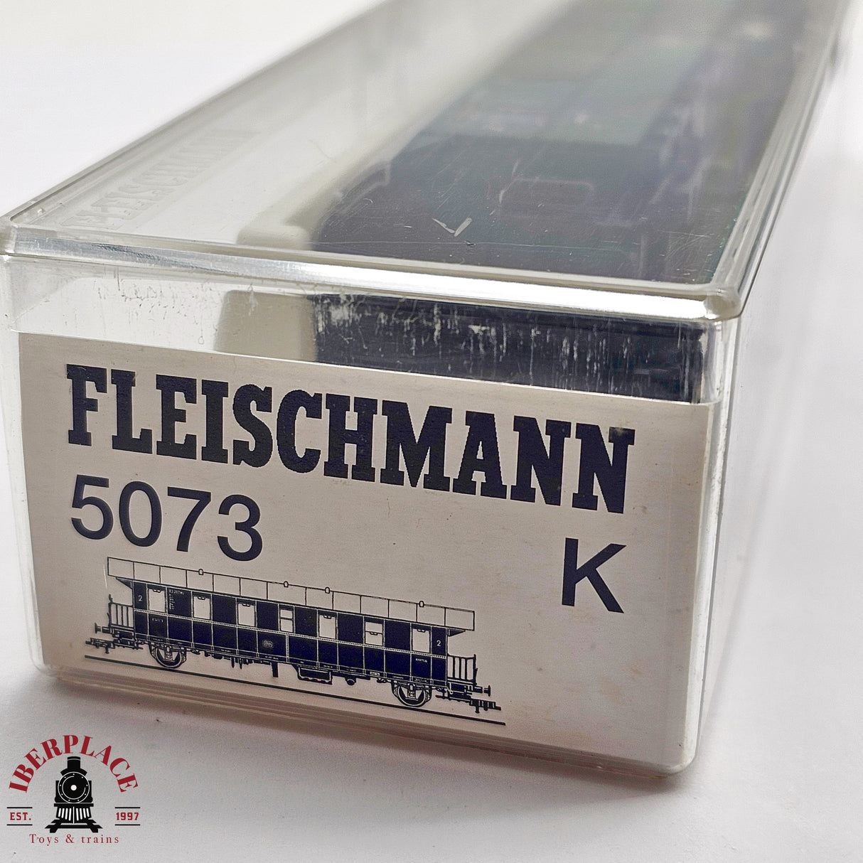 ♻️ 2da mano - DC Fleischmann 5073K vagón pasajeros clase 2 H0 escala 1:87 E13