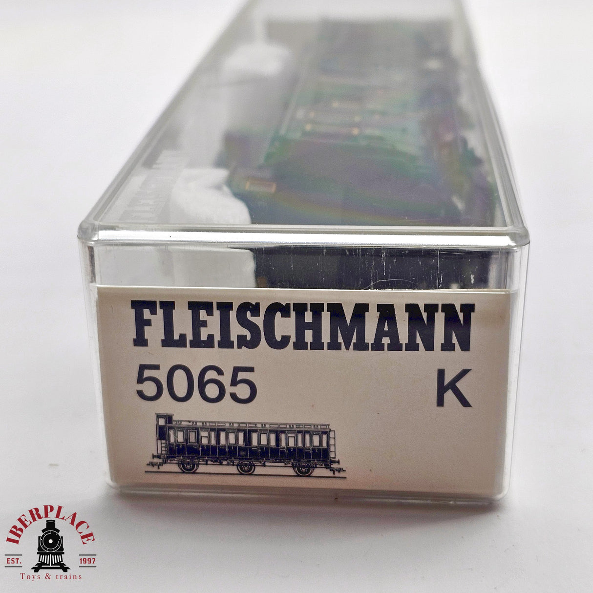 ♻️ 2da mano - DC Fleischmann 5065K vagón pasajeros clase 2 H0 escala 1:87 E13