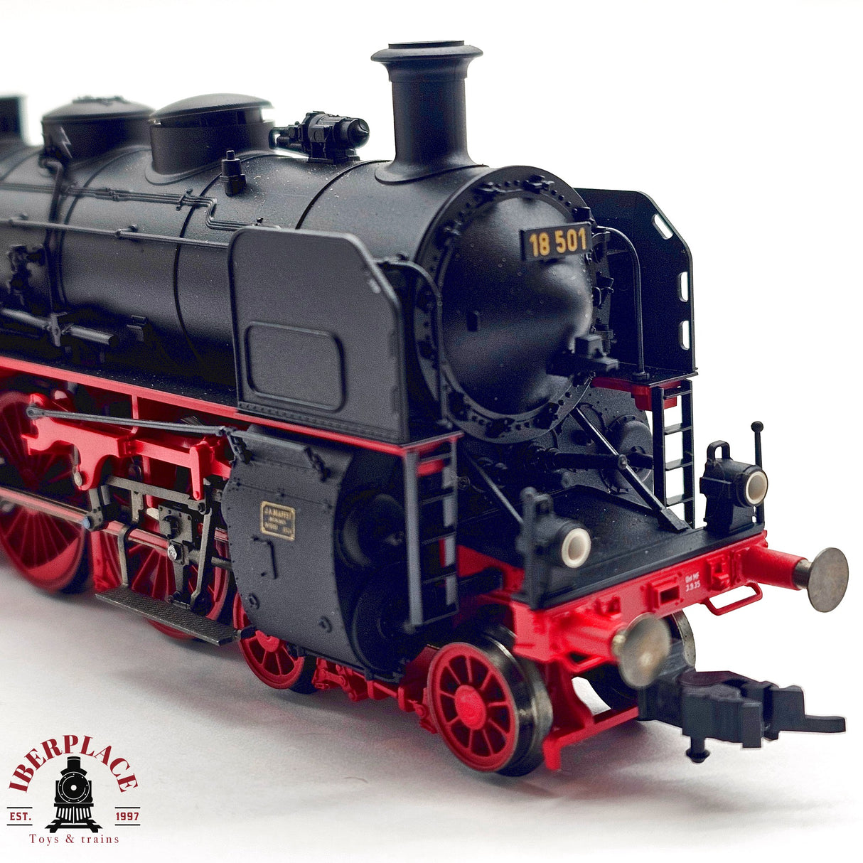 ♻️ 2da mano - DC Fleischmann 4119K Locomotora BR 18 501 DR H0 escala 1:87 E13