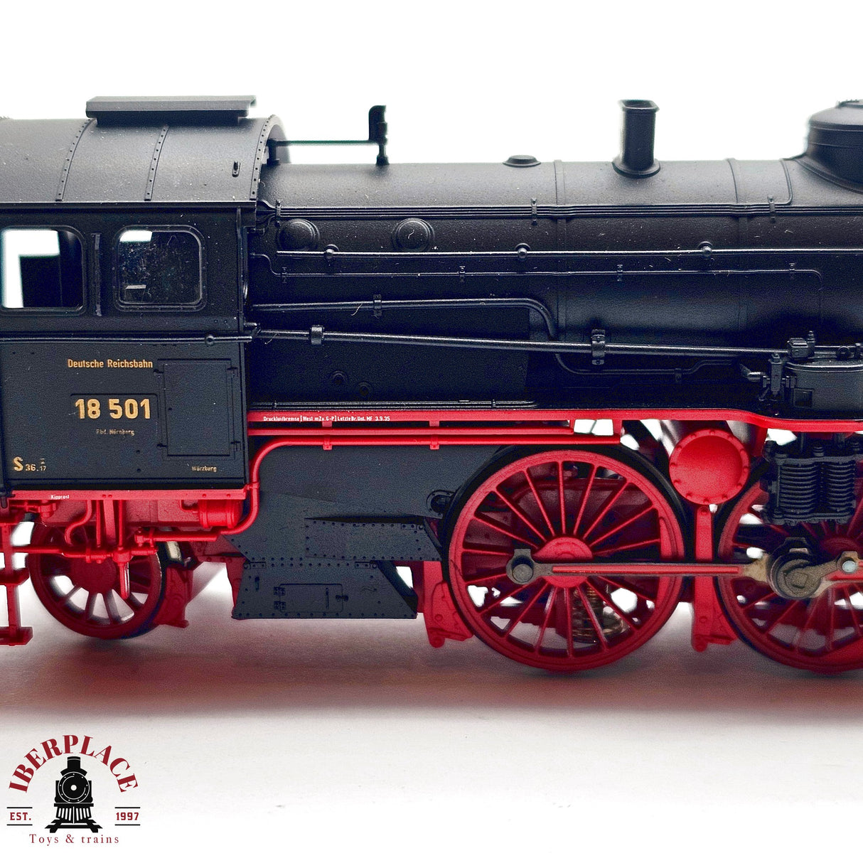 ♻️ 2da mano - DC Fleischmann 4119K Locomotora BR 18 501 DR H0 escala 1:87 E13