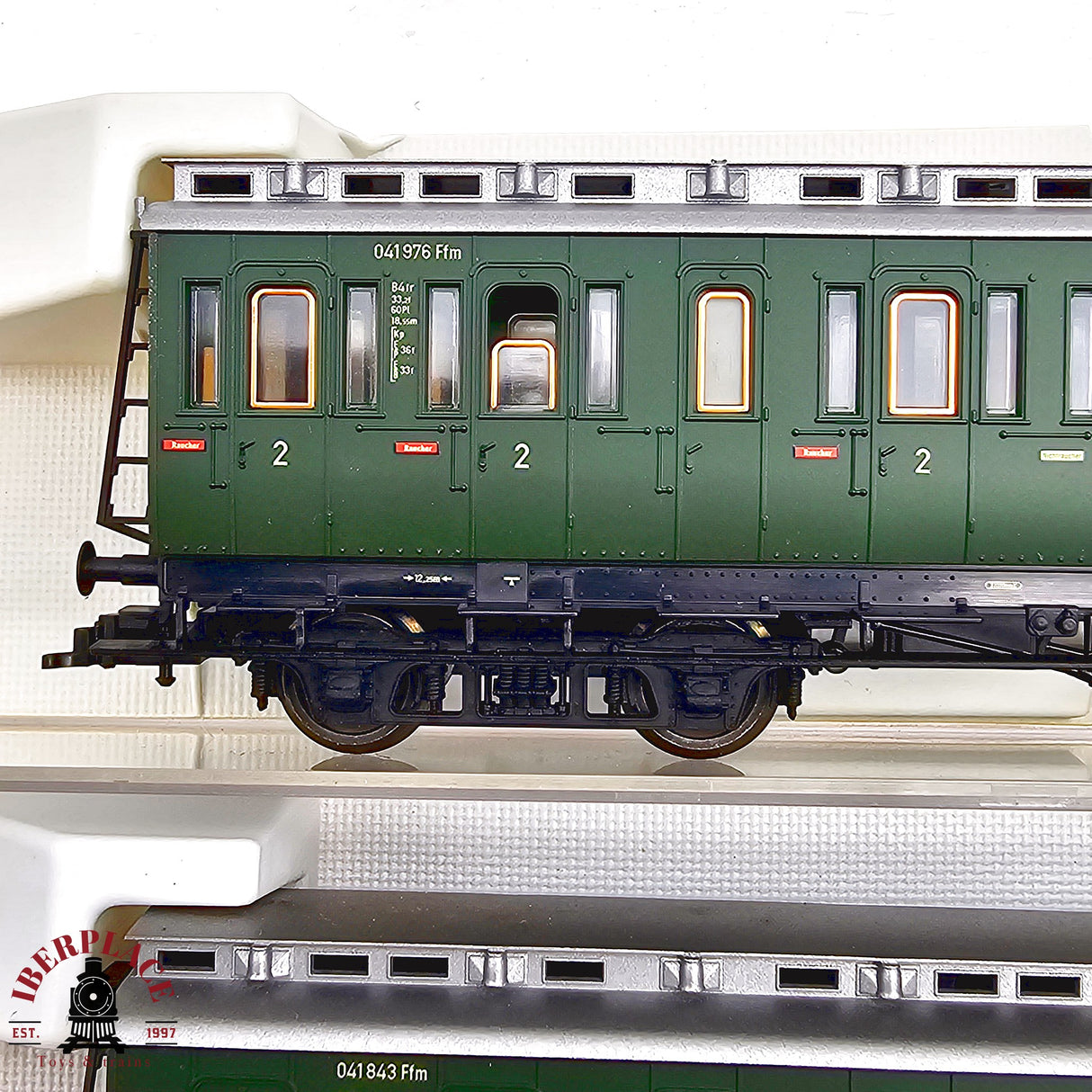 ♻️ 2da mano - DC Fleischmann 5x vagones pasajeros y postales DRG H0 escala 1:87 E13