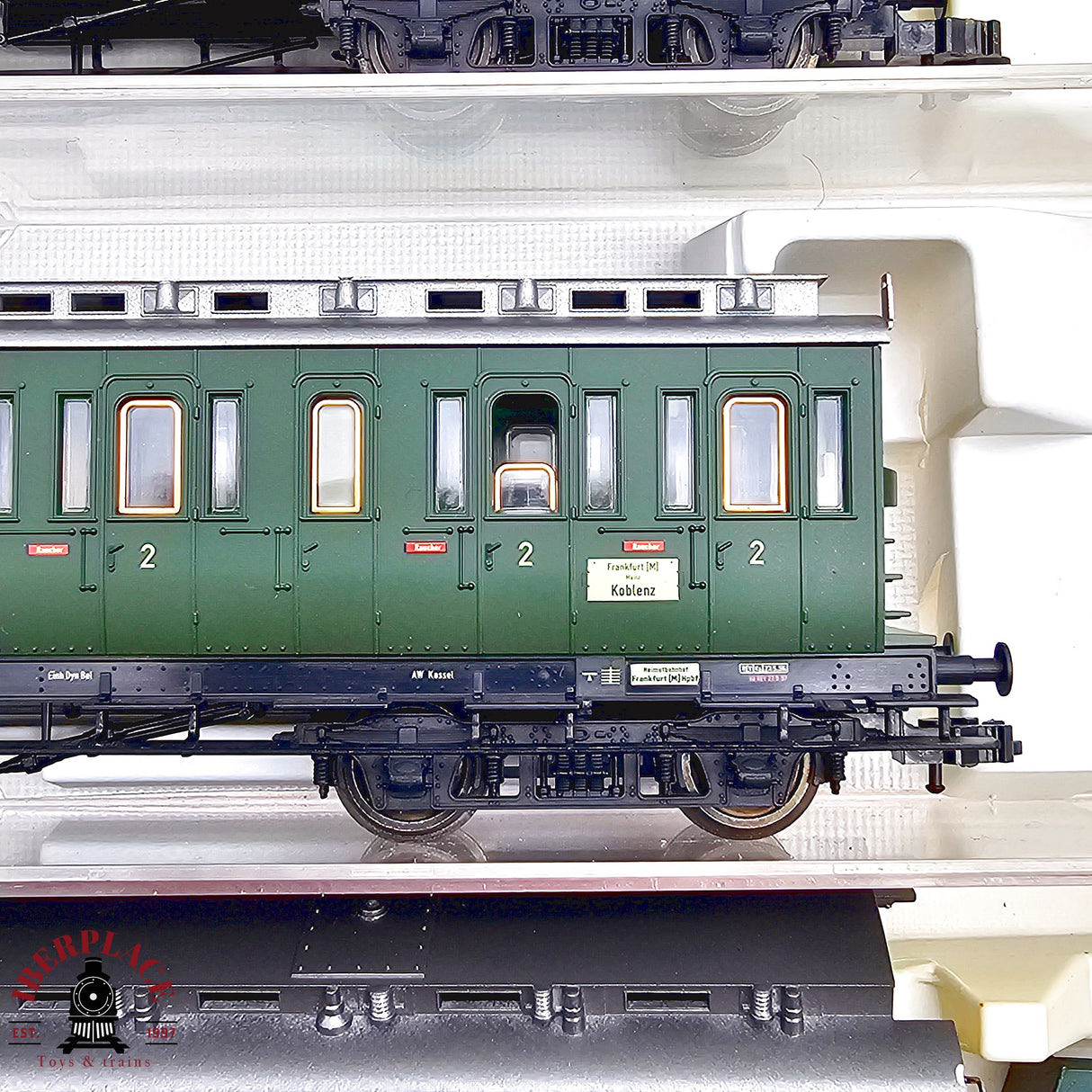 ♻️ 2da mano - DC Fleischmann 5x vagones pasajeros y postales DRG H0 escala 1:87 E13