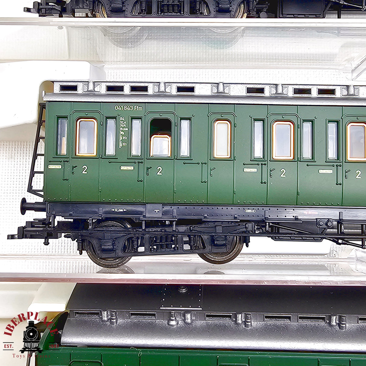 ♻️ 2da mano - DC Fleischmann 5x vagones pasajeros y postales DRG H0 escala 1:87 E13