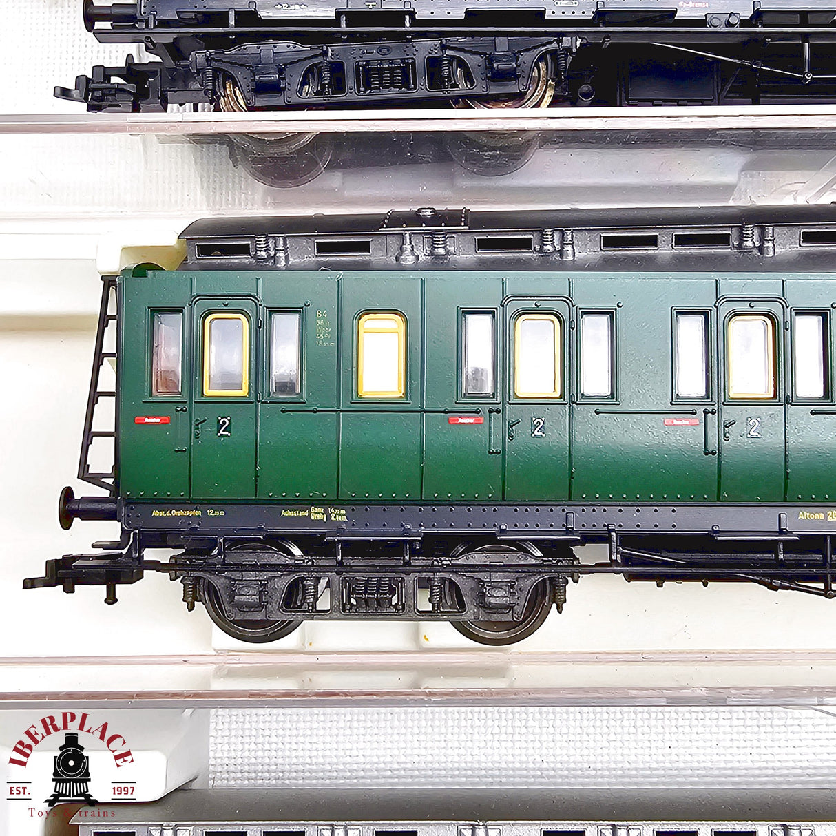 ♻️ 2da mano - DC Fleischmann 5x vagones pasajeros y postales DRG H0 escala 1:87 E13